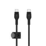 Belkin BOOST CHARGE PRO Flex USB-C - USB-C kábel 2m fekete (CAB011bt2MBK) (CAB011bt2MBK) - Adatkábel