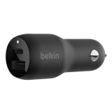 Belkin BoostCharge Dual Car Charger with PPS 37W Black CCB004btBK