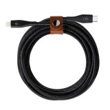 Belkin BOOSTCHARGE USB-C - Lightning kábel 1,2m fekete (F8J243bt04-BLK) (F8J243bt04-BLK) - Adatkábel