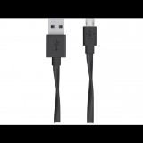 Belkin MIXIT Micro-USB - USB-A lapos adat/töltőkábel 1.8 méter fekete  (F2CU046bt06-BLK) (F2CU046bt06-BLK) - Adatkábel