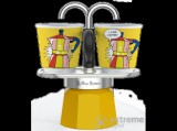 Bialetti Mini Express kotyogós kávéfőző szett, Lichtenstein, 2 adag