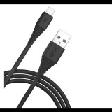 Blautel 4-OK adatkábel és töltő (USB - Type-C, 3000mA, gyorstöltés támogatás, 150cm, törésgátló) FEKETE (USB3CB_150) (USB3CB_150) - Adatkábel