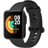 Bluetooth okosóra, szilikon szíj, műanyag keret, v5.1, TFT kijelző, aktivitás és egészség mérő, vízálló, Xiaomi Mi Watch Lite, fekete, gyári (RS103820) - Okosóra