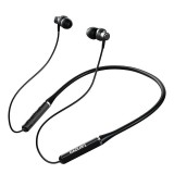 Bluetooth sztereó fülhallgató, v5.0, Multipoint, sportoláshoz, mikrofon, funkció gomb, hangerő szabályzó, zajszűrő, mágneses, vízálló, Lenovo HE05, fekete, gyári (RS102700) - Fülhallgató
