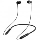 Bluetooth sztereó fülhallgató, v5.0, Multipoint, sportoláshoz, mikrofon, hangerő szabályzó, zajszűrő, mágneses, vízálló, Joyroom JR-D7, fekete (RS97525) - Fülhallgató