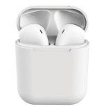 Bluetooth sztereó fülhallgató, v5.0, TWS, töltőtok, iNPods 12, matt, fehér (93988) - Fülhallgató