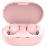 Bluetooth sztereó fülhallgató, v5.0, TWS, töltőtok, vezérlő gomb, zajszűrővel, vízálló, Wooze EarBuds Pro, rózsaszín (101726) - Fülhallgató