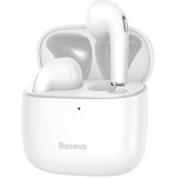 Bluetooth sztereó fülhallgató, v5.0, TWS, töltőtok, zajszűrővel, érintés vezérlés, vízálló, Baseus Bowie E8, fehér (RS111868) - Fülhallgató