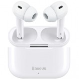 Bluetooth sztereó fülhallgató, v5.0, TWS, töltőtok, zajszűrővel, érintés vezérlés, vízálló, Baseus Encok W3, fehér (110536) - Fülhallgató
