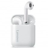 Bluetooth sztereó fülhallgató, v5.0, TWS, töltőtok, zajszűrővel, érintés vezérlés, vízálló, Lenovo LivePods LP2, fehér, gyári (RS102701) - Fülhallgató