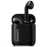 Bluetooth sztereó fülhallgató, v5.0, TWS, töltőtok, zajszűrővel, érintés vezérlés, vízálló, Lenovo LivePods LP2, fekete, gyári (RS102706) - Fülhallgató