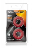Blush STAY HARD DONUT RINGS RED