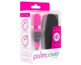 Bms PalmPower Pocket Wand - akkus, mini masszírozó vibrátor (pink-fekete)