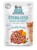Brit Care Cat Sterilized Fillets in Gravy - Rabbit 24 x 85 g