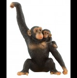 Bullyland Csimpánz kölykével játékfigura (63594) (63594) - Játék állatok