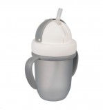 Canpol babies Canpol FlipTop szívószálas pohár 210 ml (9h+) - Matt szürke