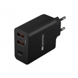 Canyon CNE-CHA08B USB hálózati töltő fekete (CNE-CHA08B) - Töltők