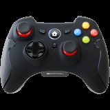 CANYON GP-W6 2.4G Wireless Controller with Dual Motor, Rubber coating, 2PCS AA Alkaline battery ,support PC X-input mode/D-input mode, PS3, Android/nano size dongle,black (CND-GPW6) - Kontrollerek
