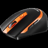 CANYON MW-13 2.4 GHz Wireless mouse ,with 6 buttons, DPI 800/1200/1600/2000/2400, Battery:AAA*2pcs ,Black-Orange 77.4*120.6*40.5mm 79g, (CNS-CMSW13BO) - Egér
