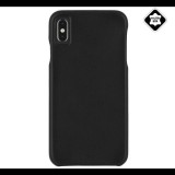 CASE-MATE BARELY THERE műanyag telefonvédő (ultravékony, valódi bőr hátlap) FEKETE [Apple iPhone XS Max 6.5] (CM037858) - Telefontok