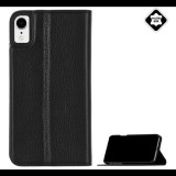 CASE-MATE tok álló, valódi bőr WALLET FOLIO (FLIP, oldalra nyíló, bankkártya tartó) FEKETE [Apple iPhone XR 6.1] (CM037808) - Telefontok