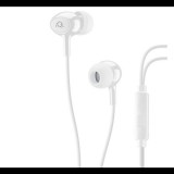 CELLULARLINE ACOUSTIC fülhallgató SZTEREO (3.5mm jack, mikrofon, felvevő gomb) FEHÉR (ACOUSTICW) (ACOUSTICW) - Fülhallgató