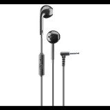 CELLULARLINE CAPSULE fülhallgató SZTEREO (3.5mm jack, mikrofon, felvevő gomb) FEKETE (AUCAPSULEK) (AUCAPSULEK) - Fülhallgató