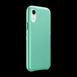 CELLULARLINE ELITE műanyag telefonvédő (mikrofiber belső, valódi bőr hátlap) ZÖLD [Apple iPhone XR 6.1] (ELITECIPH961G) - Telefontok