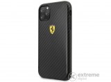 CG Mobile Ferrari Scuderia műanyag tok Apple iPhone 11 Pro készülékhez, fekete, karbon mintás