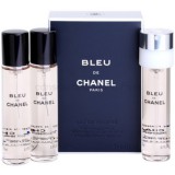 Chanel Bleu de Chanel 3 x 20 ml eau de toilette töltelék uraknak eau de toilette