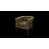 Chesterfield Beaumont Chair fotel, premium C bőrrel