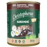 Christopherus Dog konzerv menü Senior kacsa, burgonya, spenót 800g