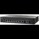 Cisco SF302-08PP 8 LAN 10/100Mbps PoE+ menedzselhető rack switch SF302-08PP-K9 (SF302-08PP-K9) - Ethernet Switch