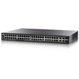 Cisco SG350-52P 52port GbE LAN 2x Gigabit SFP 2x SFP/RJ45 Combo port L3 menedzselhető PoE switch (SG350-52P-K9-EU)