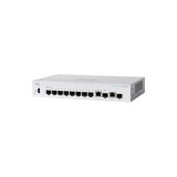 CISCO Switch 8 port SFP, Ext PS, 2x1G Combo - CBS350-8S-E-2G-EU ( SG350-10SFP-K9-EU utódja ) (CBS350-8S-E-2G-EU) - Ethernet Switch
