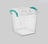 CleanDepo Műanyag fedeles tároló doboz 1,85 literes
