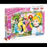 Clementoni Disney Hercegnők Supercolor ékszer-puzzle 104db-os (20147) (c20147) - Kirakós, Puzzle