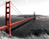 Consalnet Golden Gate Bridge poszter, fotótapéta Vlies (312 x 219 cm)