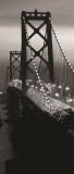 Consalnet Oakland Bay Bridge éjszaka öntapadós poszter, fotótapéta 419SKT /91x211 cm/