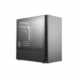 Cooler Master Silencio S400 (TG) táp nélküli ablakos Micro ATX ház fekete (MCS-S400-KG5N-S00) (MCS-S400-KG5N-S00) - Számítógépház