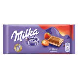 Csokoládé táblás milka epres-joghurtos 100g 4047058