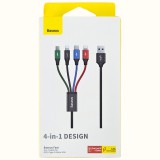 Cukicuccok Kft. 4 az 1-ben USB- töltőkábel Baseus 1,2m, színes