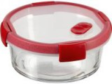 Curver smart cook üveg kerek ételhordó 0,6 L átlátszó, piros (235709)