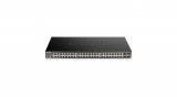 D-Link DGS 1250-52X - Switch - Smart - 48 x 10/100/1000+ 4 10 Gigabit SFP+ - Switch - Fiber Optic