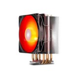 DeepCool CPU Cooler - GAMMAXX 400 V2 RED (27,8dB, max. 109,58 m3/h, 4pin csatlakozó, 4 db heatpipe, 12cm, piros LED) (GAMMAXX_400_V2_RED)