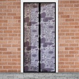 Delight Szúnyogháló függöny ajtóra mágneses 100 x 210 cm Lila pillangós