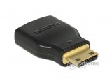 Delock 65665 adapter HDMI Ethernettel - HDMI mini-C apa-HDMI-A anya 4K, fekete