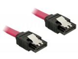 DeLock Cable SATA 6 Gb/s male straight > SATA male straight 50cm Red Metal 82677