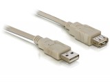 DeLock Cable USB 2.0 extension A/A 3m Grey 82240