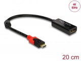 DeLock DisplayPort Adapter for a USB Type-C monitor 4K 60Hz Black 63928